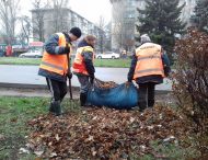 Осінь – час вивозу листя з вулиць та парків