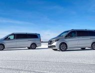 Электрический Mercedes-Benz EQV испытали северными морозами